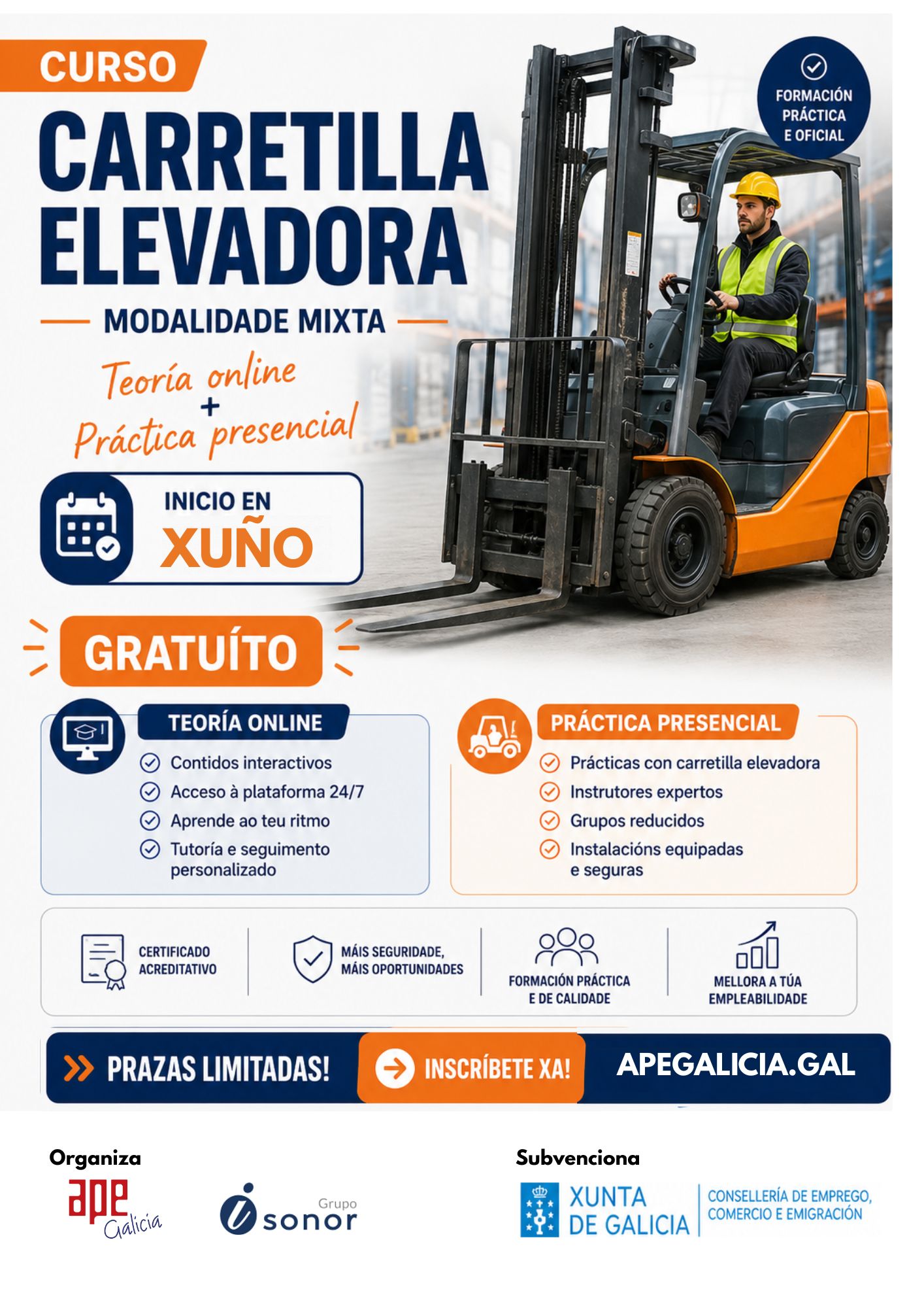 ApE Galicia Cartel Jornada online IA 