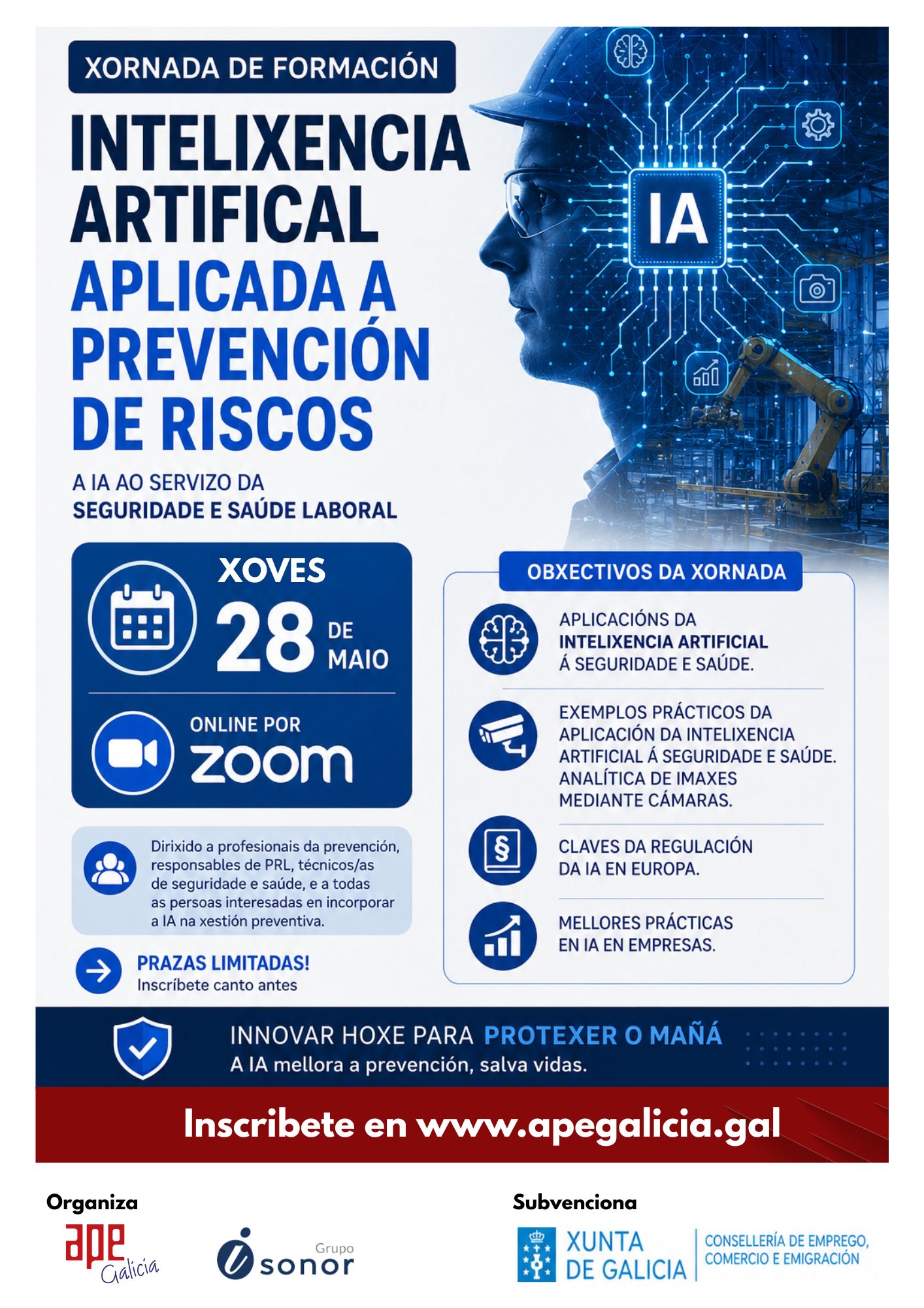 ApE Galicia Cartel Jornada online IA 