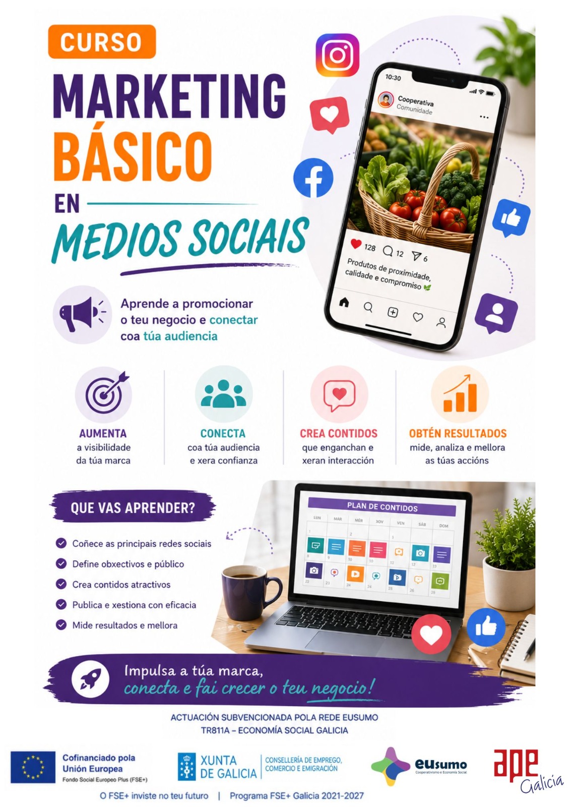 ApE Galicia Cartel Jornada online IA 