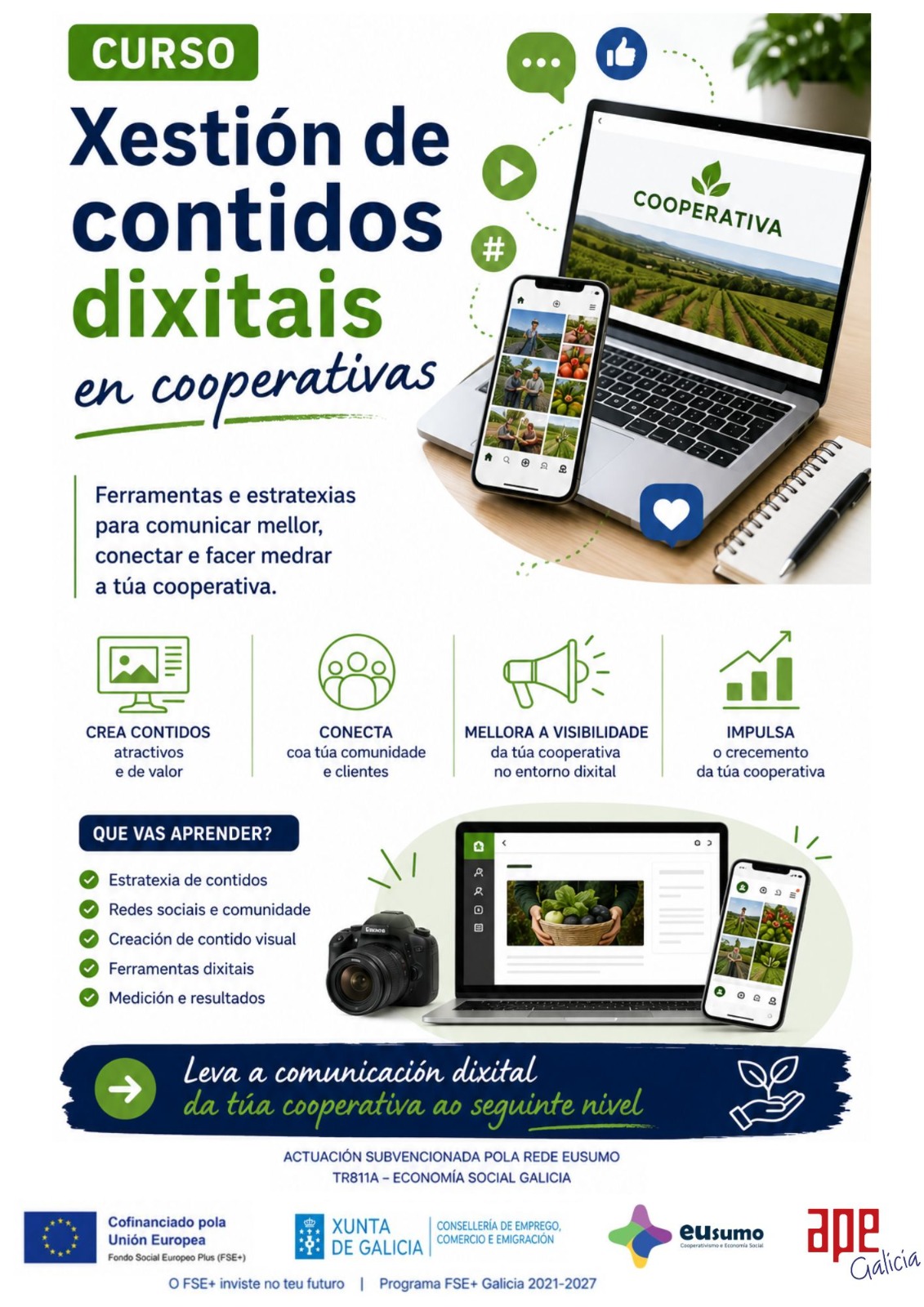 ApE Galicia Cartel Jornada online IA 