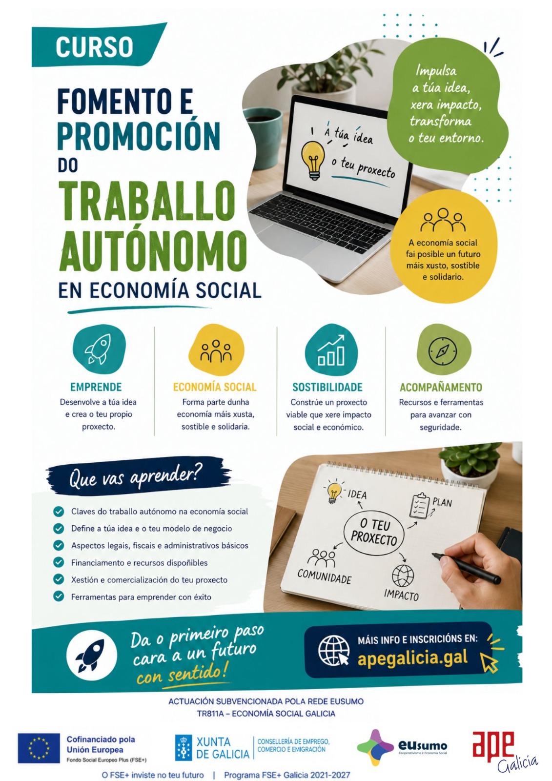ApE Galicia Cartel Jornada online IA 
