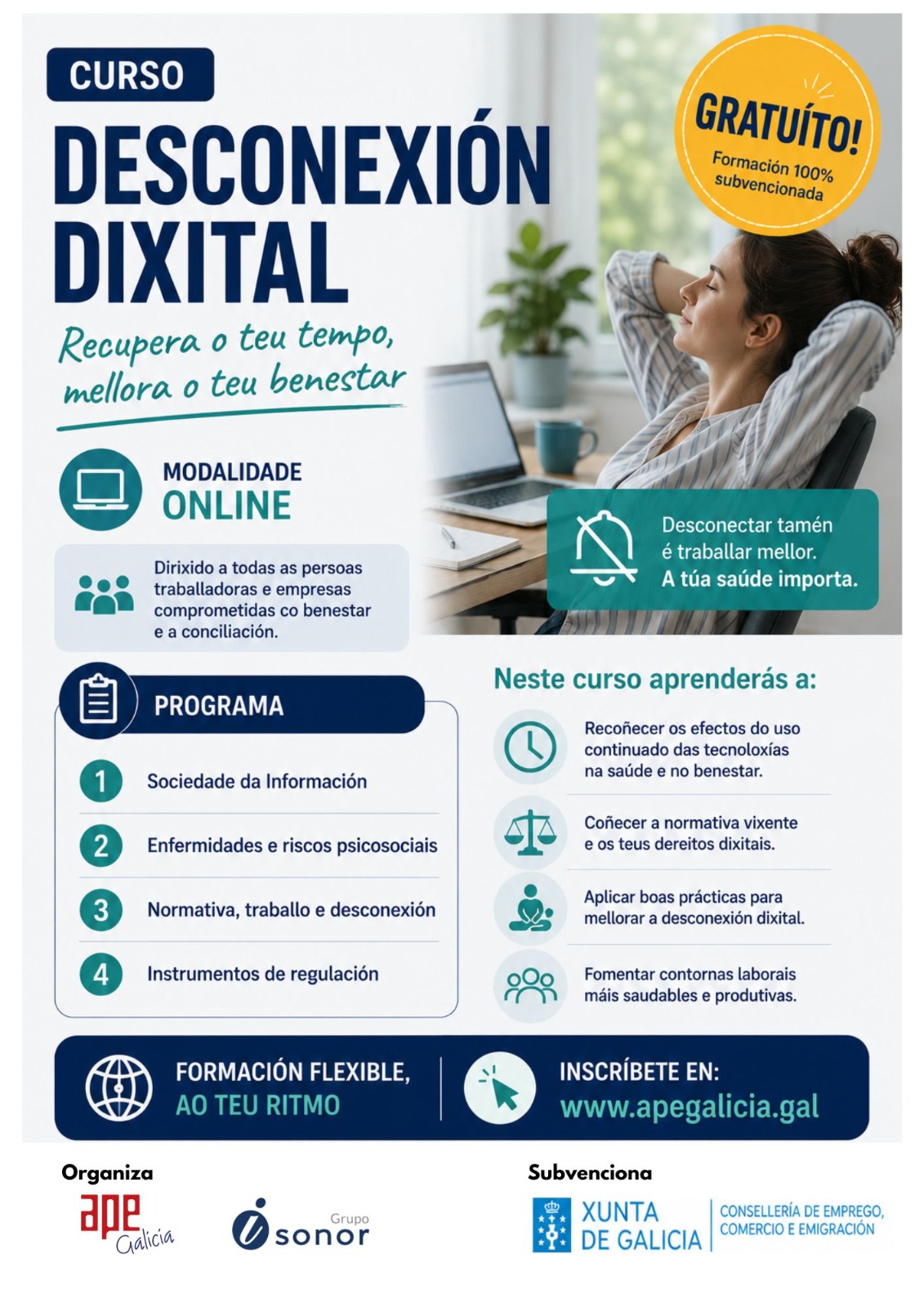 ApE Galicia Cartel Jornada online IA 
